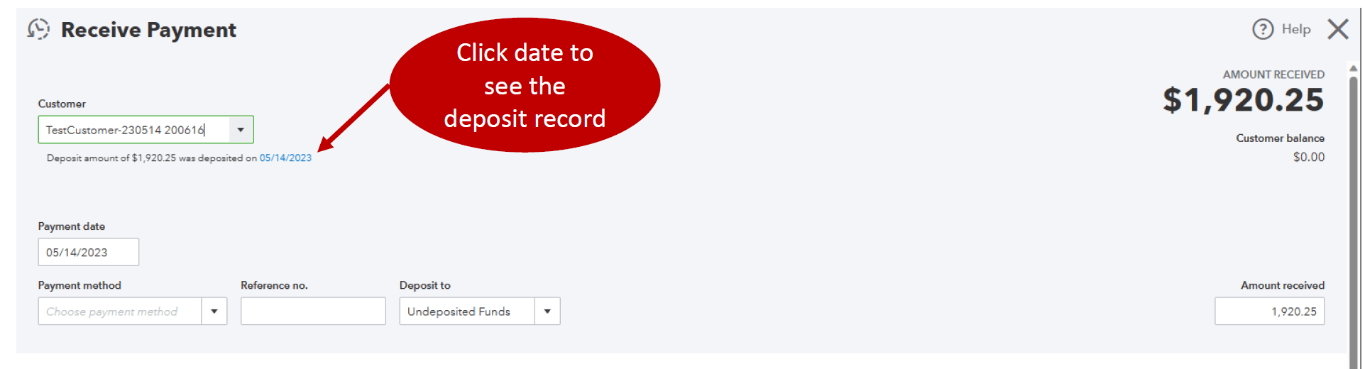 Deposits QuickBooks Online FlexPoint