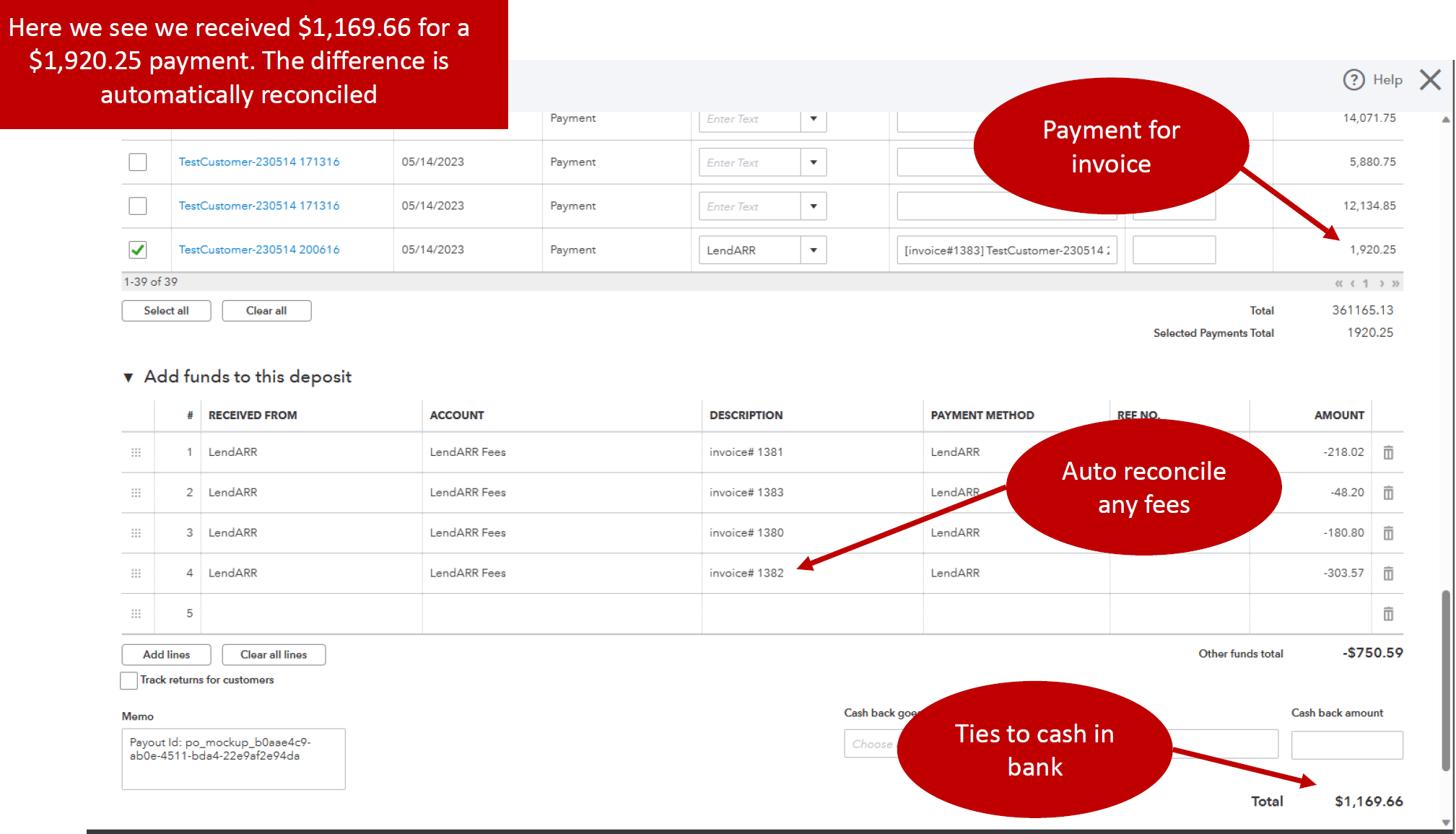Deposits QuickBooks Online FlexPoint
