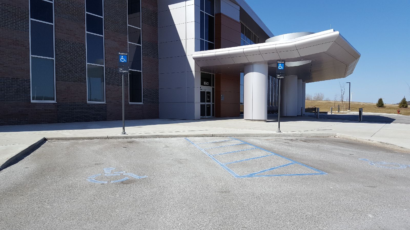 FlexPost Flexible Sign Posts Hospital Parking Lots