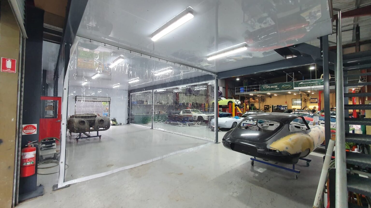 Flexshield Dust Control Barriers for Warehouses and Industrial Facilities