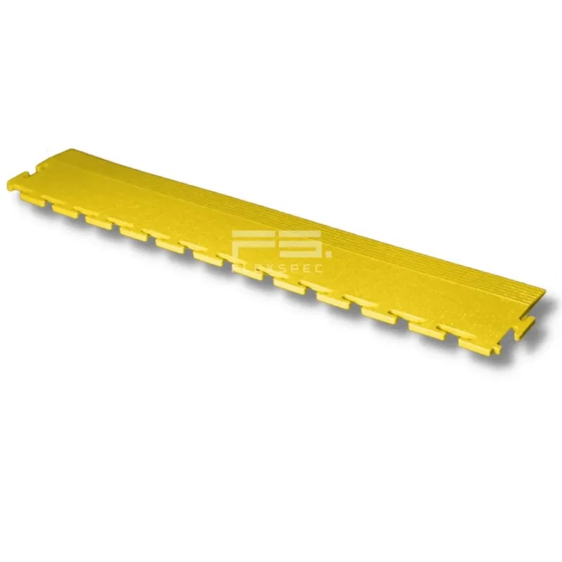 EdgeFlex PVC Ramp Edge Canary Yellow Flexspec Modular Garage Flooring