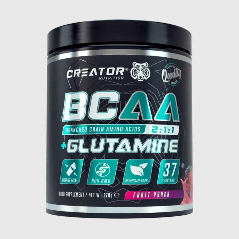 CREATOR nutrition BCAA + GLUTAMINE Fruit Punch 370g