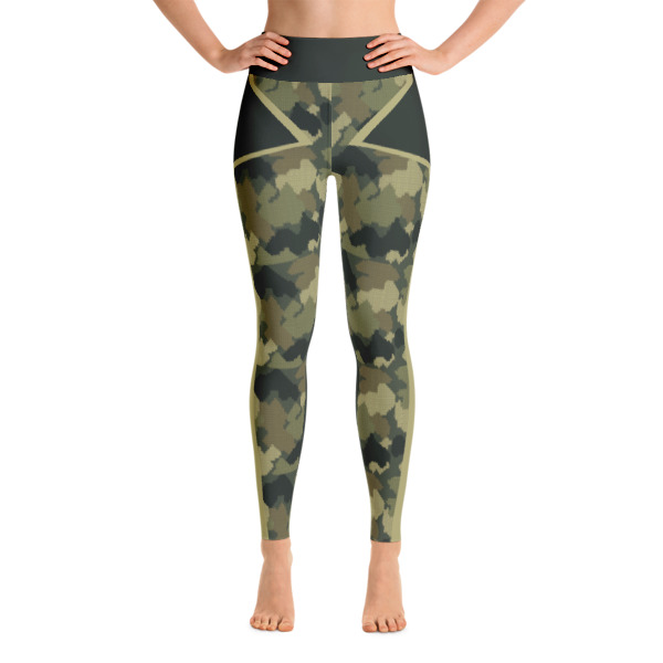 Sttiped Camouflage Green Yoga Leggings Buy Print Leggings Online