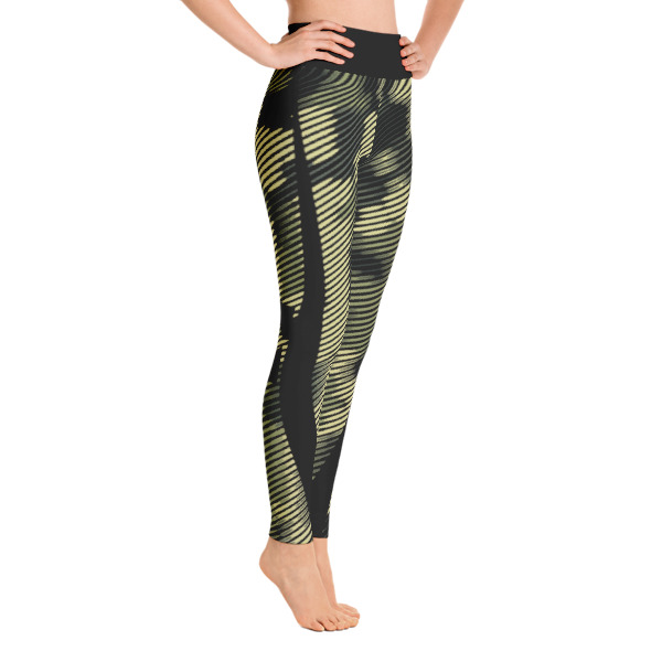 Patterned Camouflage Capri GreenBlack Yoga Leggings Buy Print