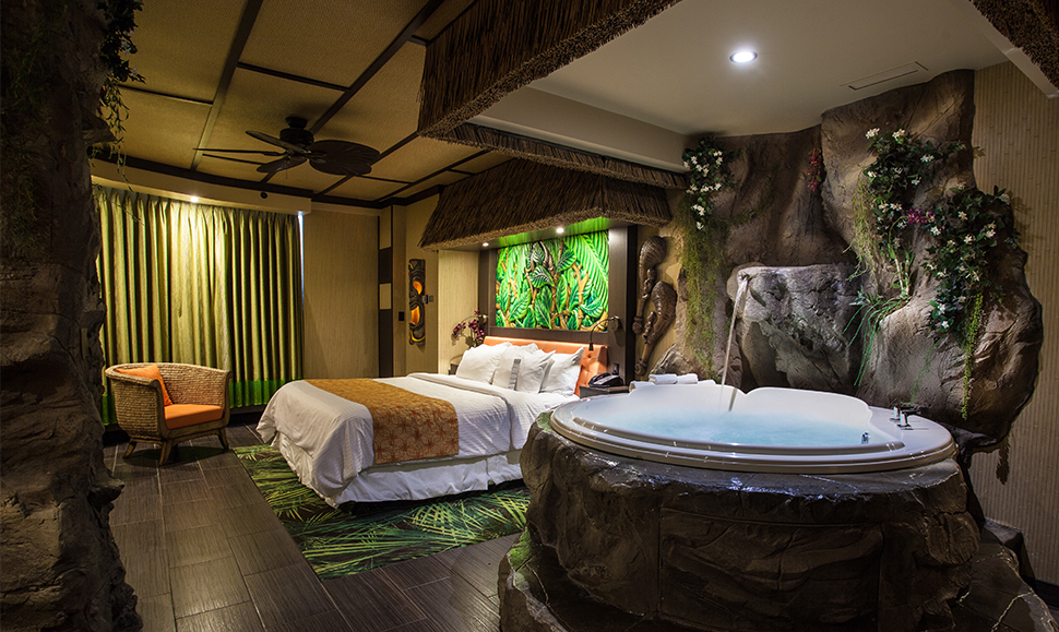 Luxury Modern Polynesian Theme Room