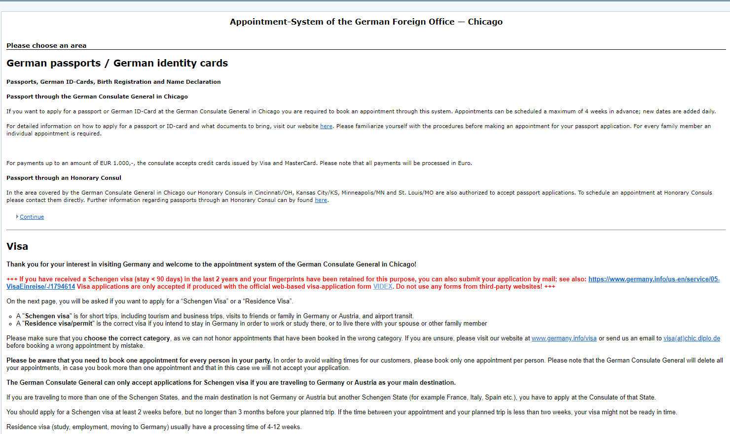 Germany Consulate General Chicago Visa Guide for US Citizens