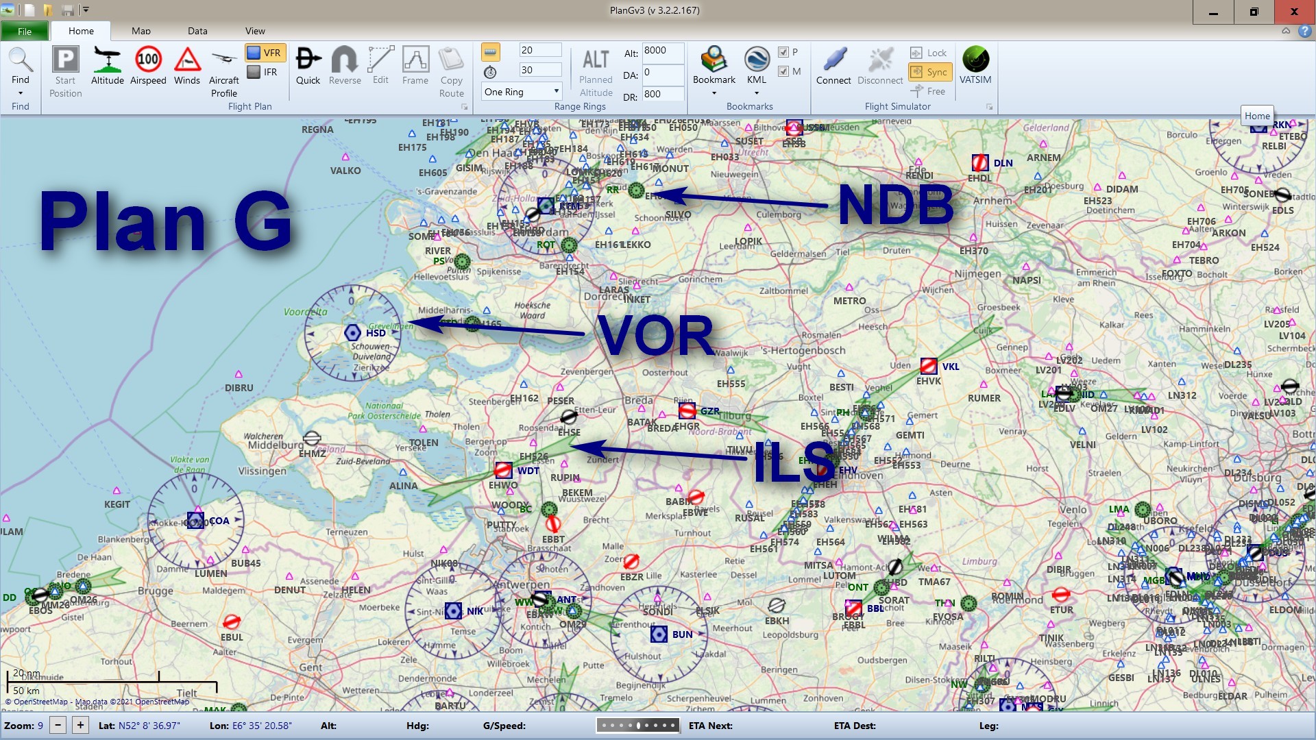 43 Microsoft Flight Simulator Instrument Navigation, NDB, VOR, ILS