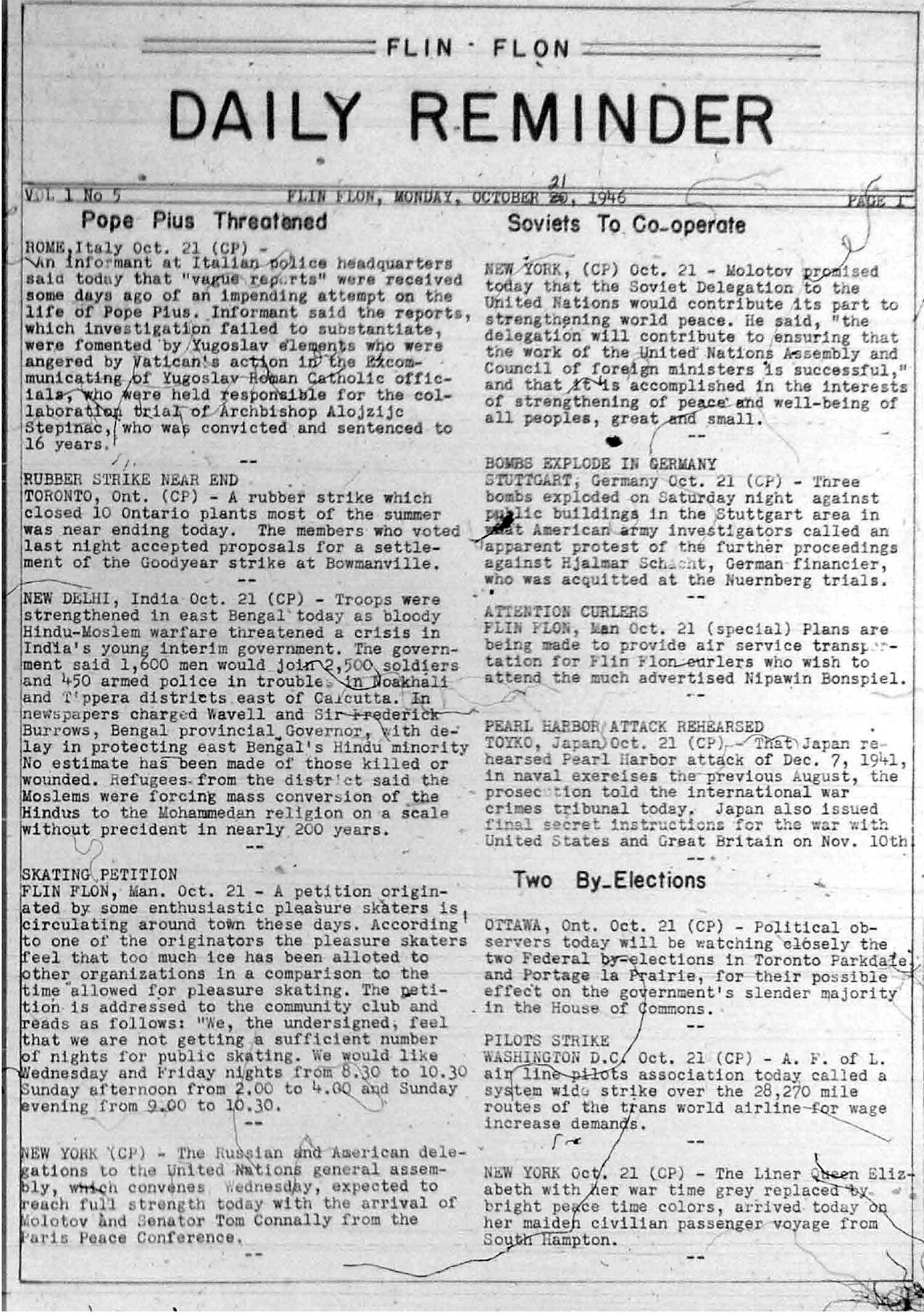 Last Twenty Photos Added… Flin Flon Heritage Project