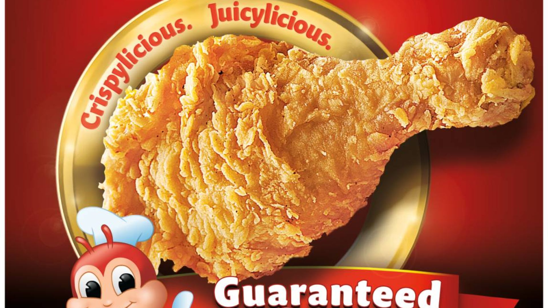 Savor the guaranteed sarap of Crispylicious, Juicylicious Jollibee