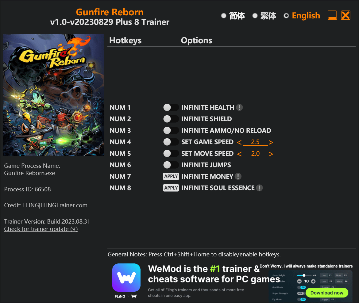 Gunfire Reborn Trainer - FLiNG Trainer - PC Game Cheats and Mods