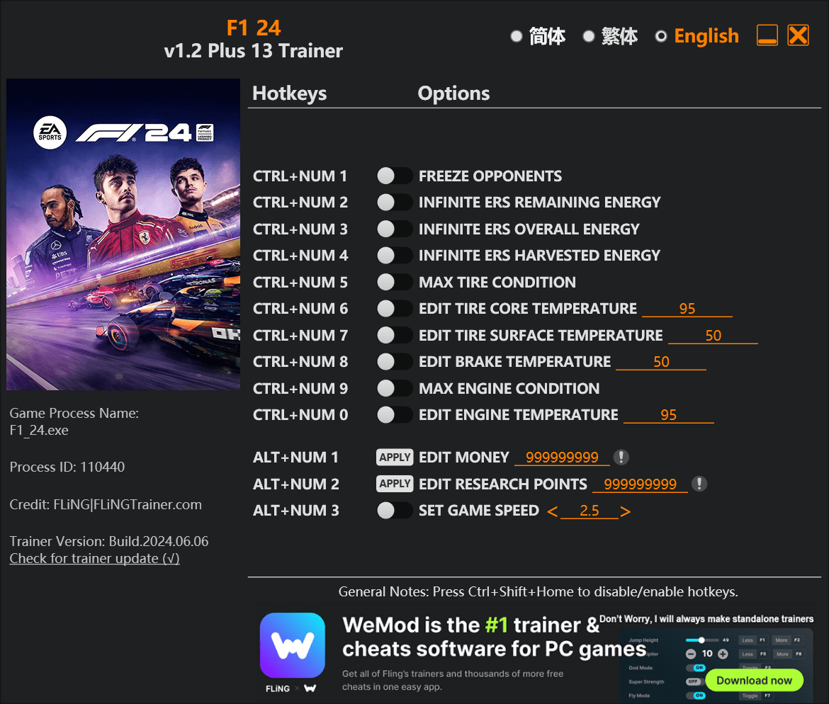 F1 24 Trainer - FLiNG Trainer - PC Game Cheats and Mods