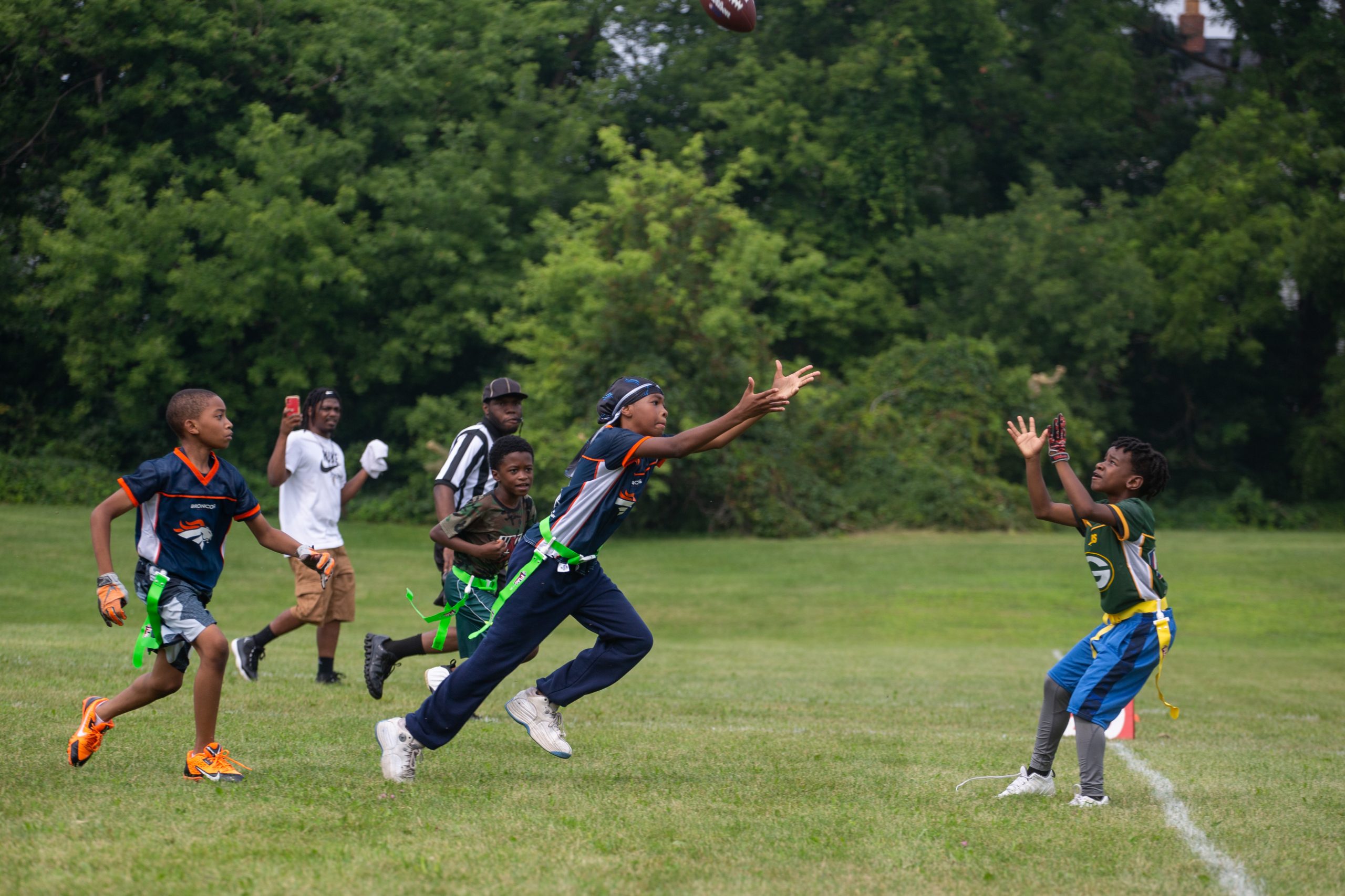 NFL flag football league teaches Flint youth teamwork and decision