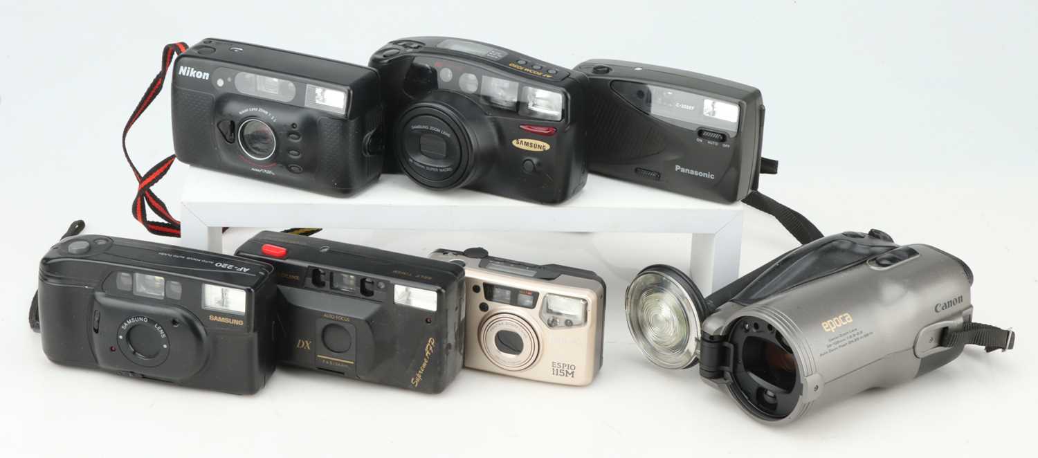 Lot 394 A Selection of 35mm Compact Cameras,
