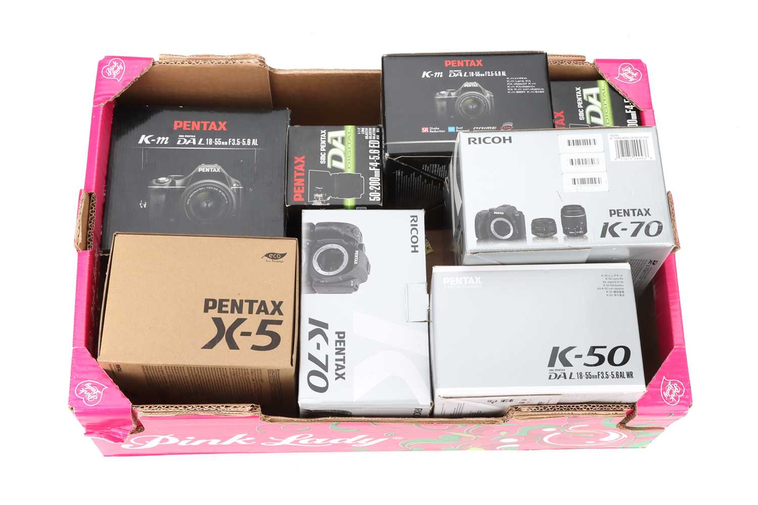 Lot 724 A Selection of Empty Camera & Lens Boxes,