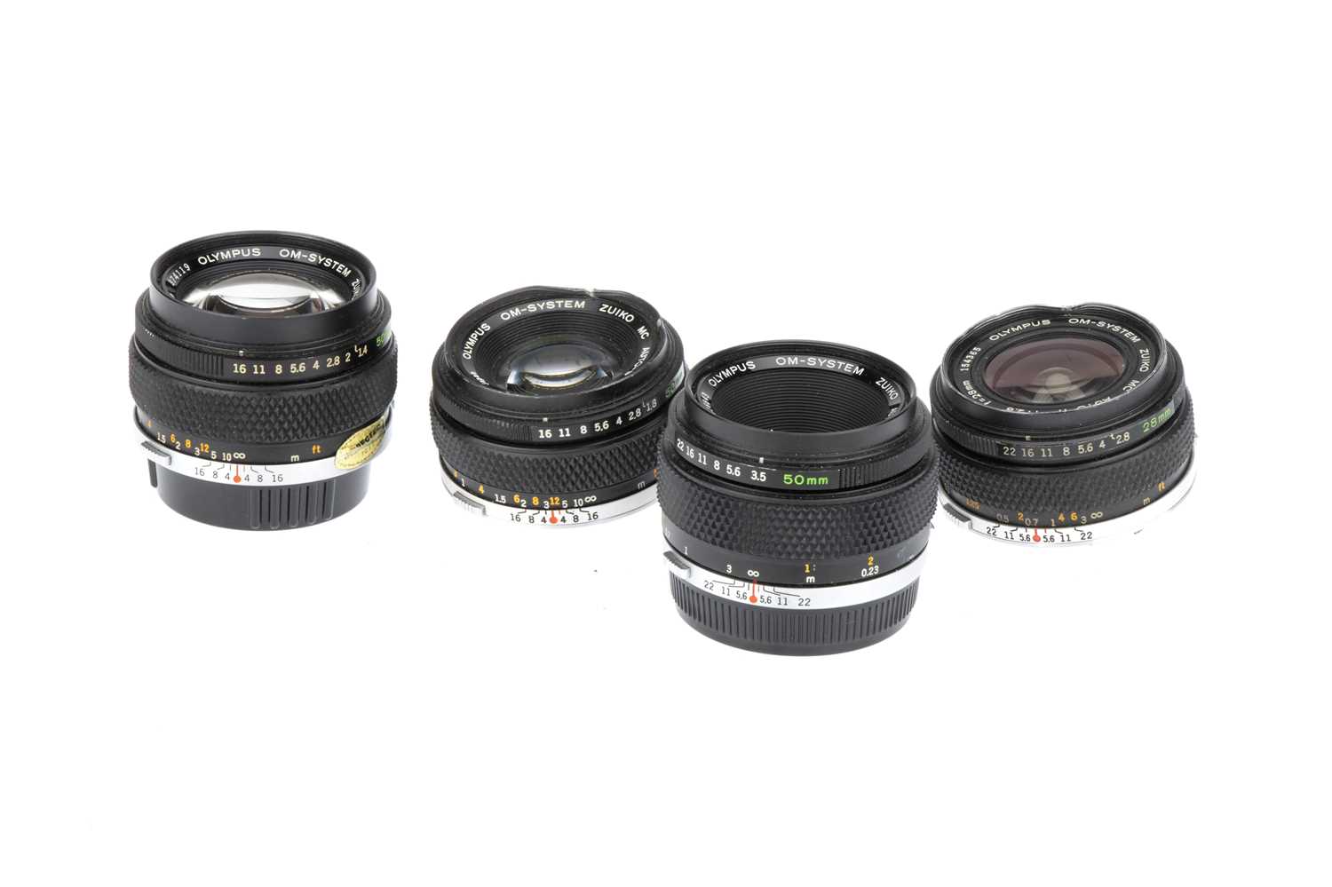 Lot 440 Four Olympus OM Lenses,