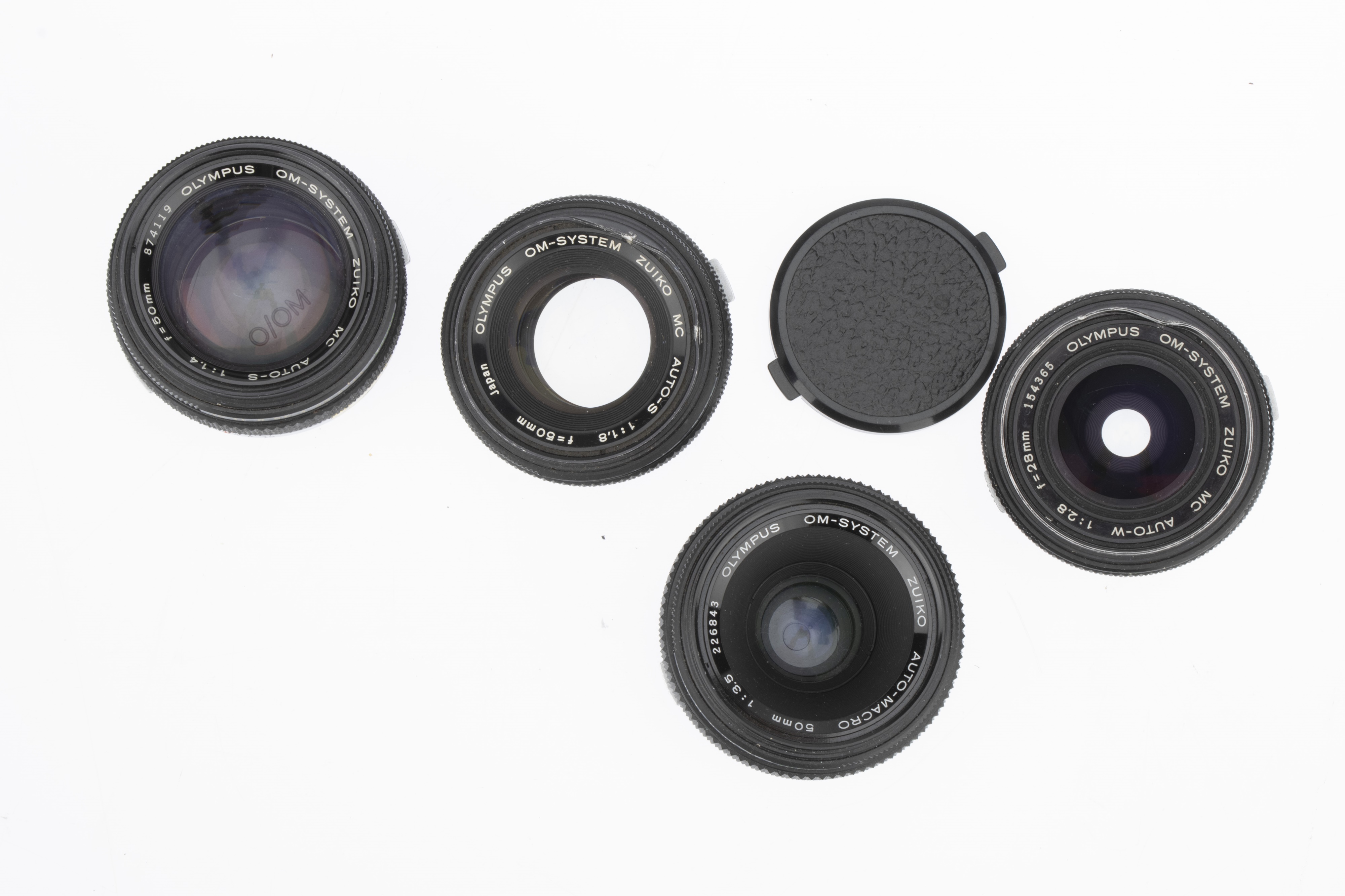 Lot 440 Four Olympus OM Lenses,