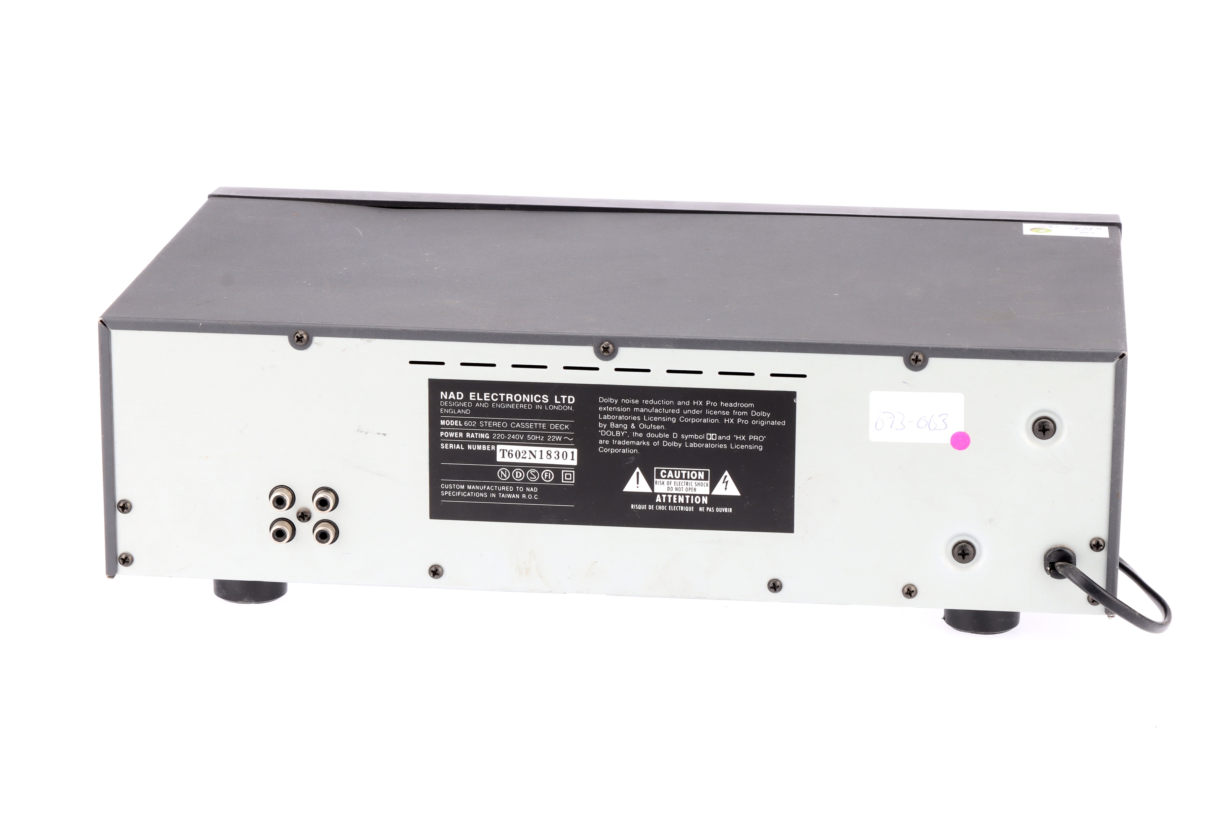 Lot 241 A NAD 602 Stereo Cassette Tape Deck,
