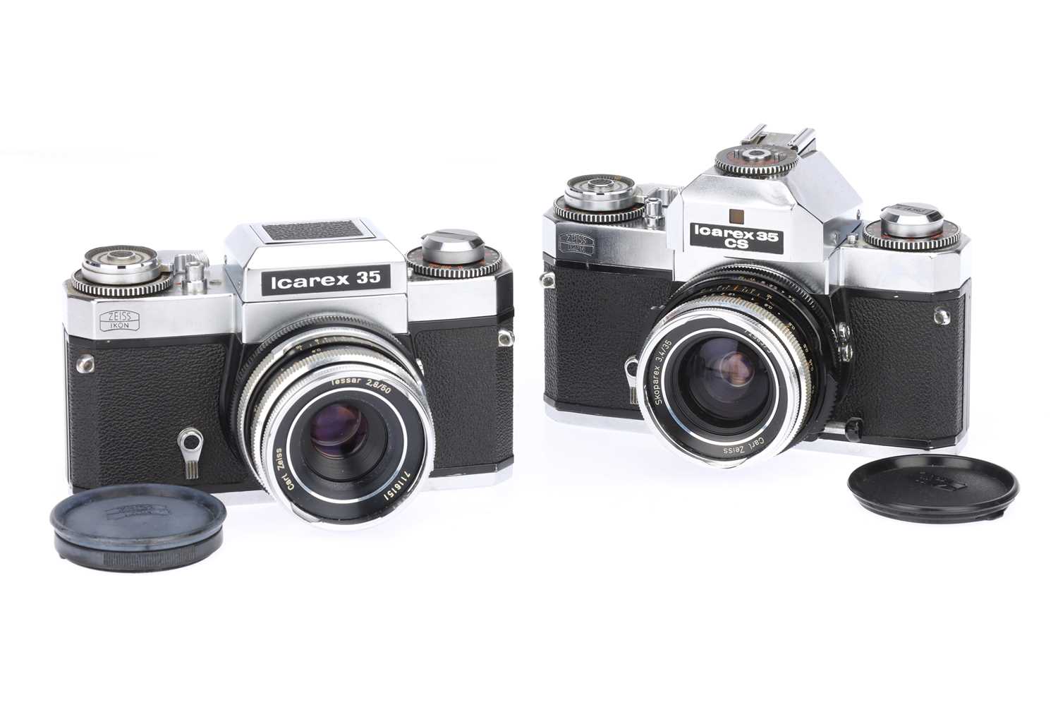 Lot 211 Two Zeiss Ikon Icarex 35mm SLR Cameras,