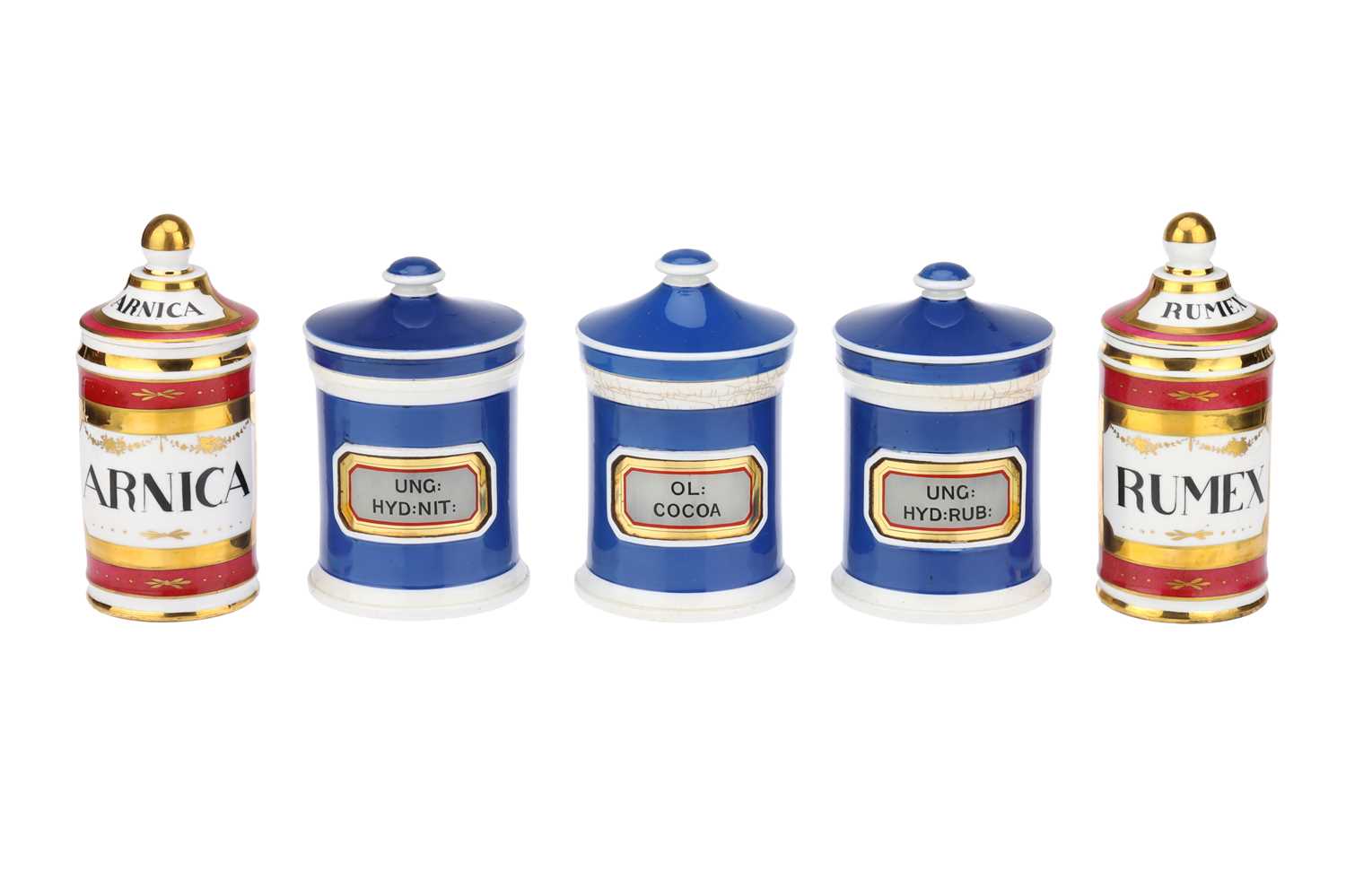 Lot 68 Ceramic Apothecary Jars,