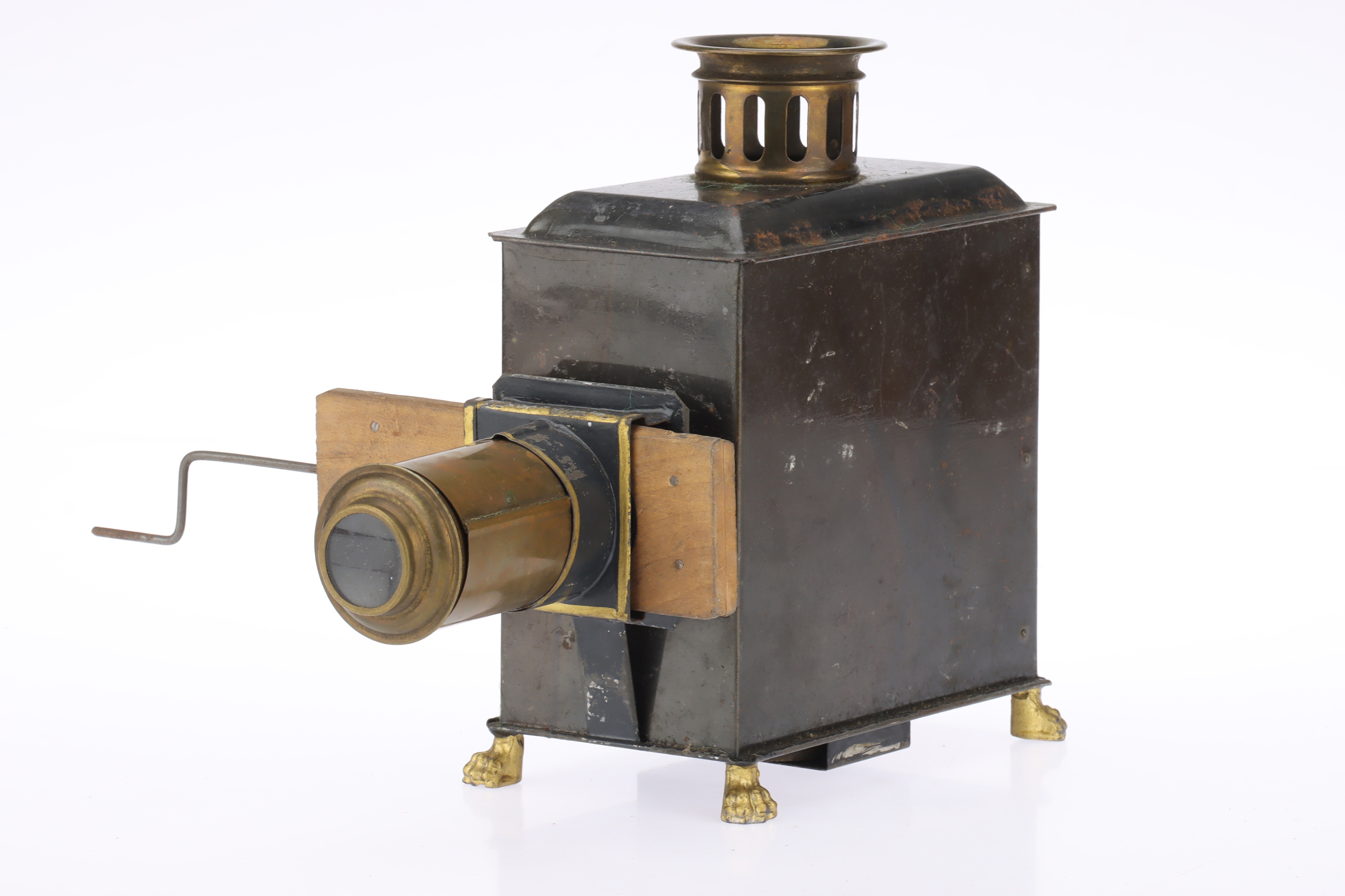 Lot 22 Two Tinplate Magic Lanterns,