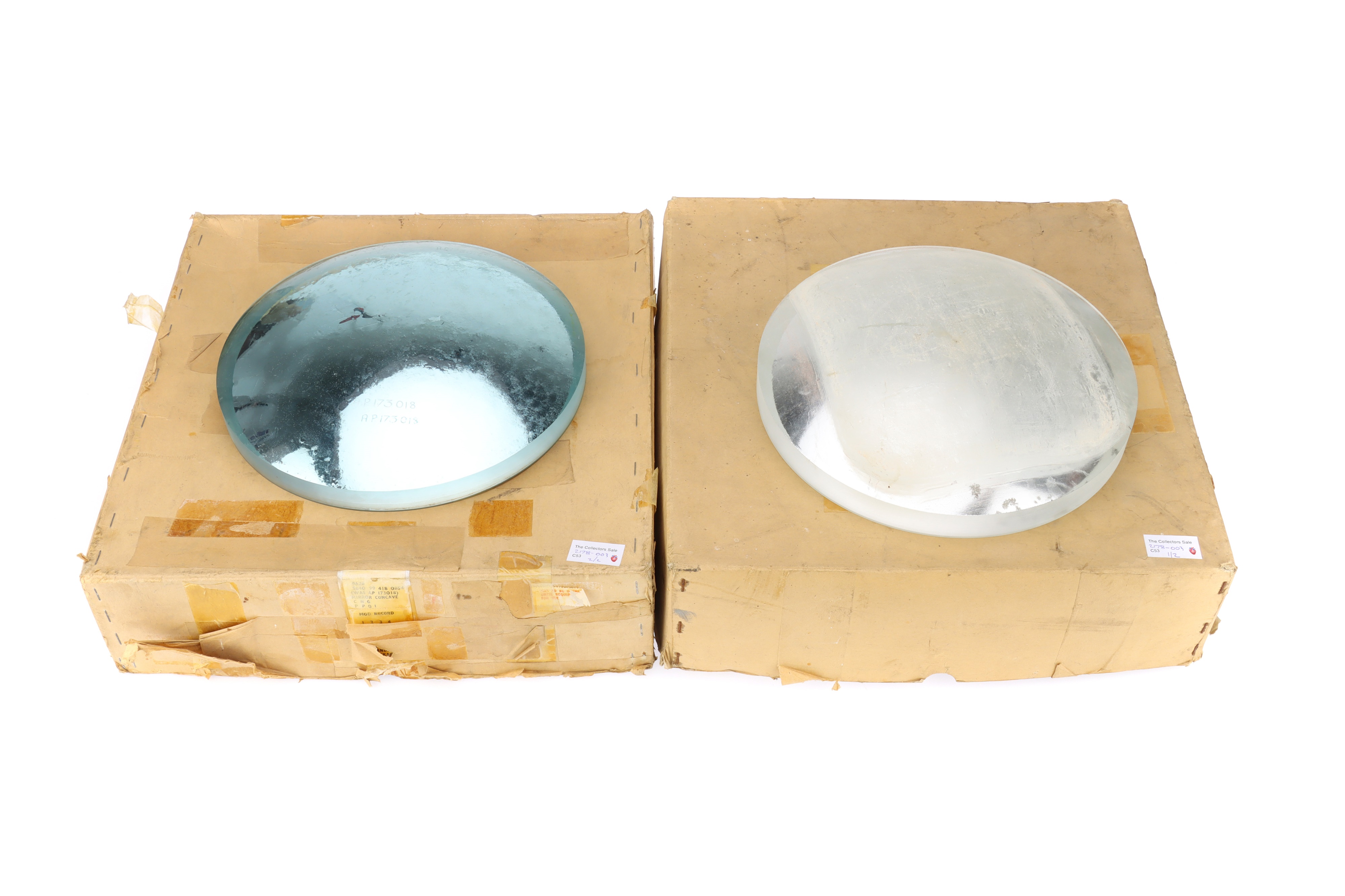 Lot 112 Large Parabolic glass Mirrors,