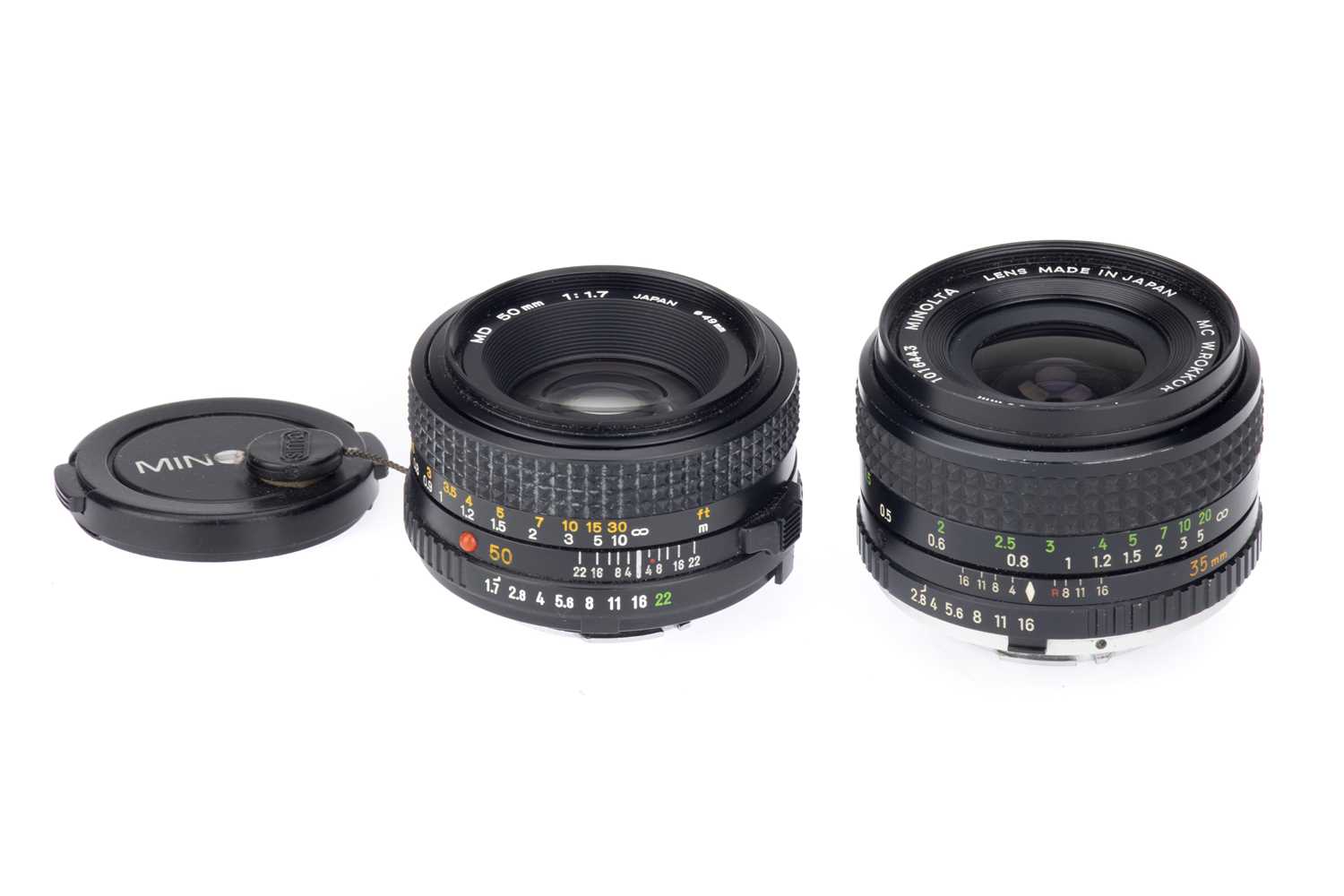 Lot 107 Two Minolta Camera Lenses,