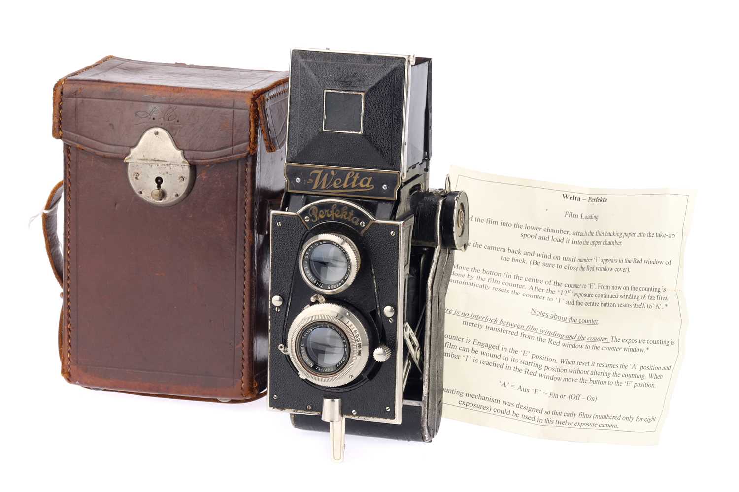 Lot 261 A Welta Perfekta Medium Format TLR Camera,