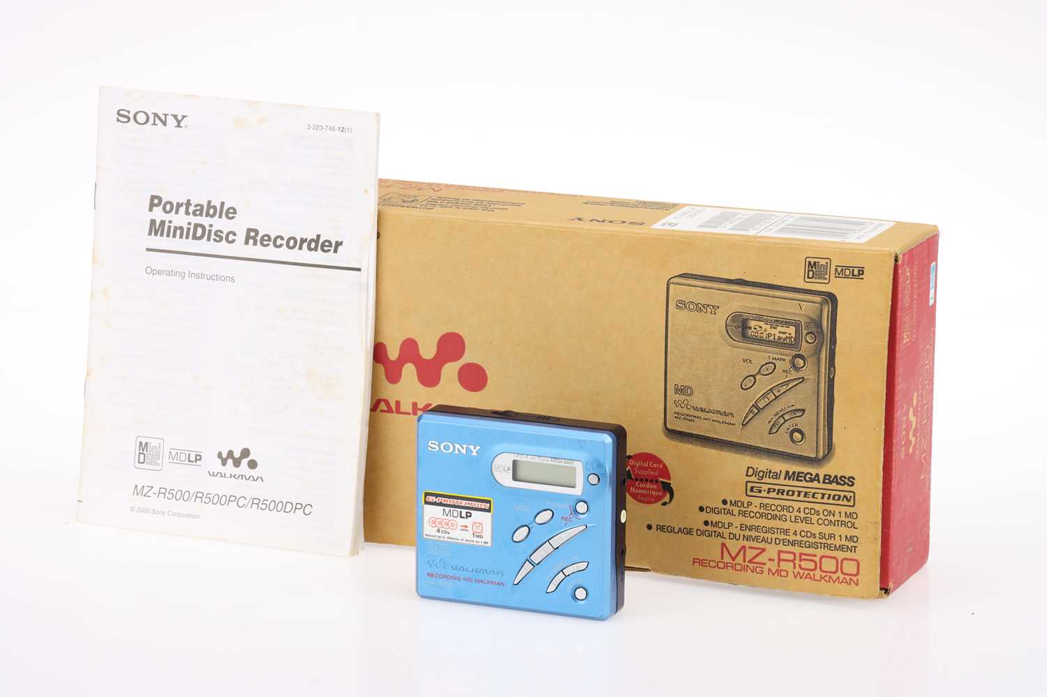 Lot 517 A Sony Walkman MZR500 MD Mini Disc Player,