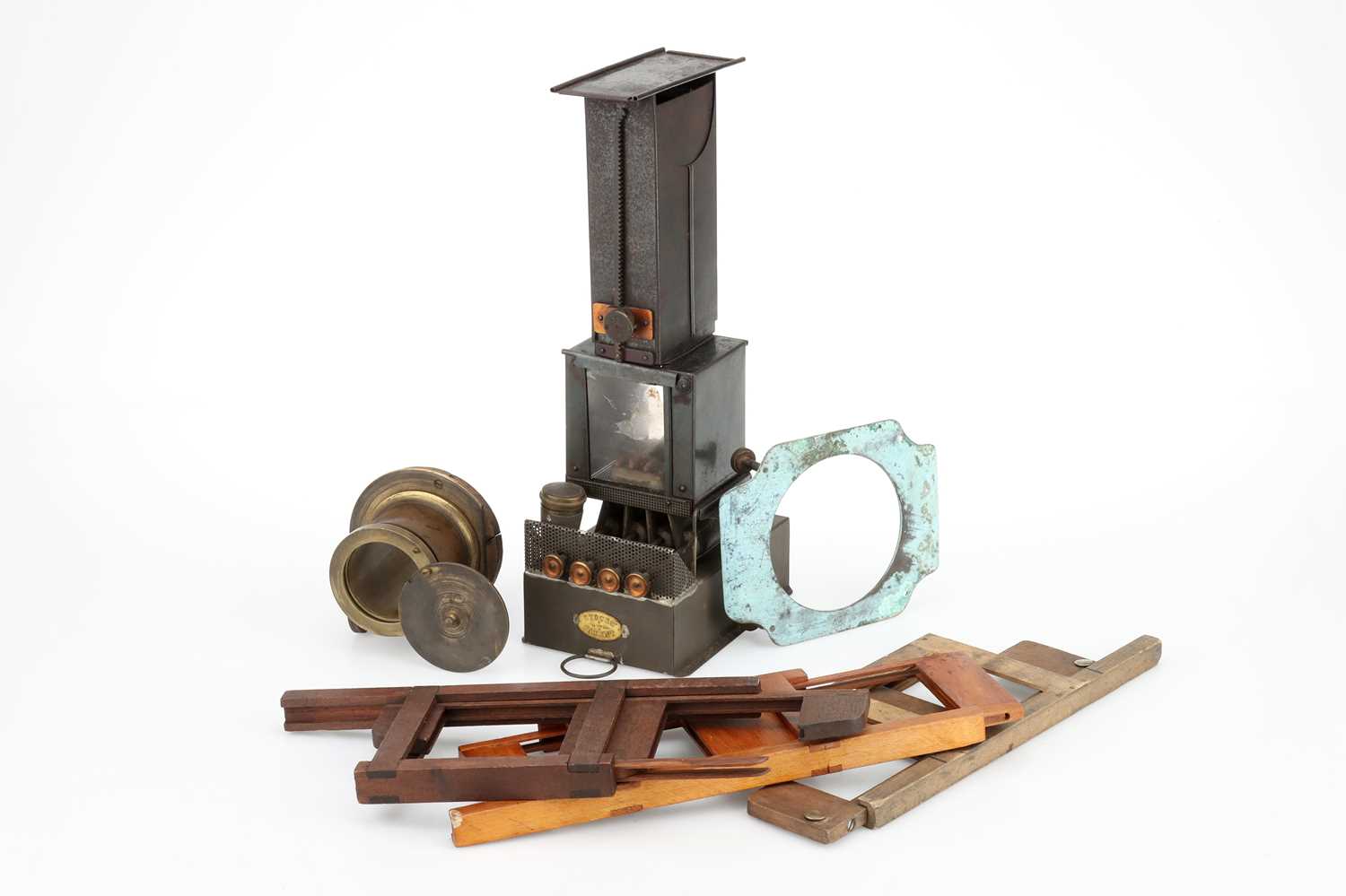 Lot 343 A Collection of Magic Lantern Parts,