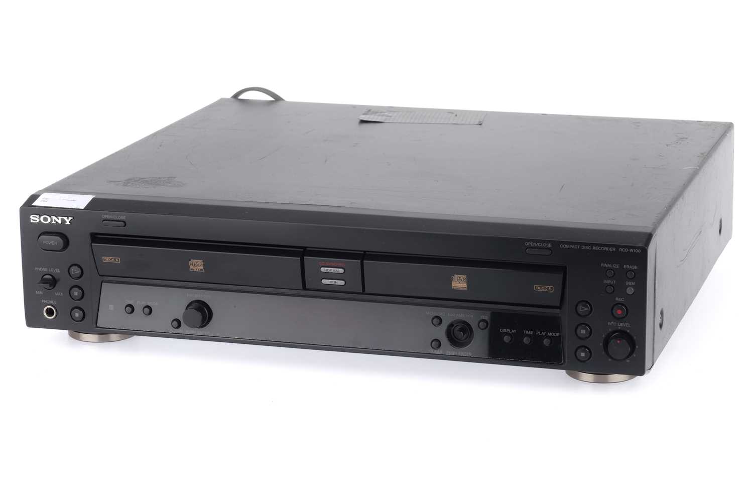 Lot 924 A Sony Compact Disc Recorder RCDW100,