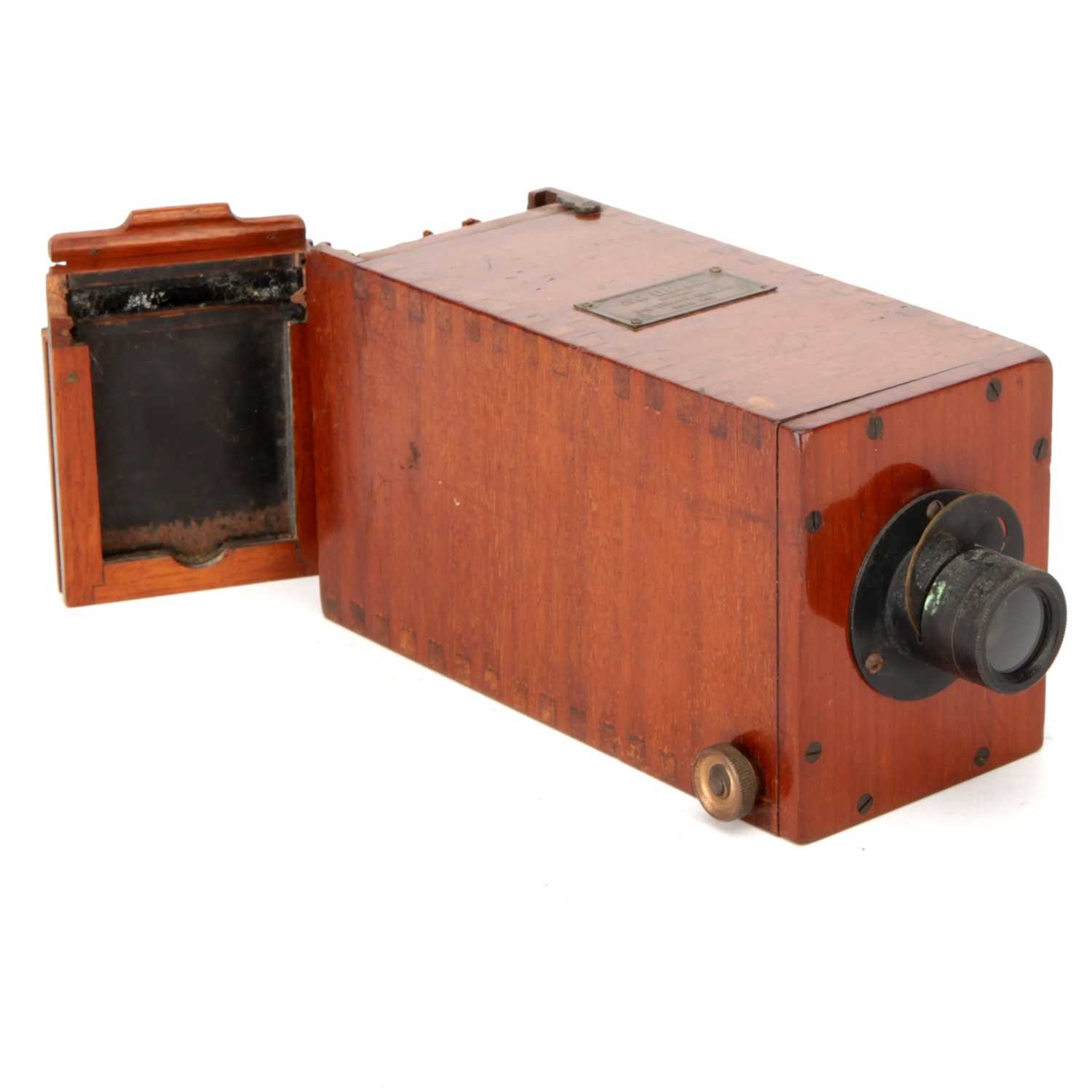 Lot 394 A John Browning Mahogany Box Camera,
