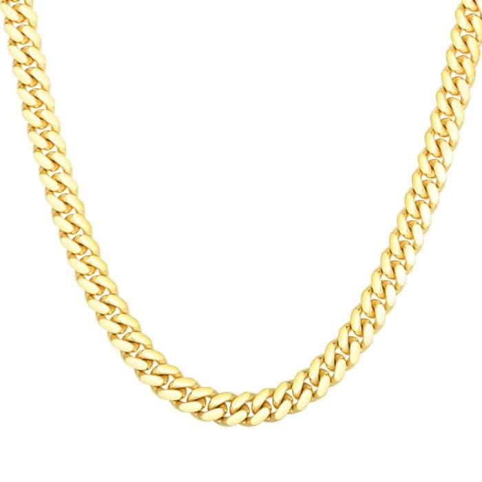 18" INCH 14k Yellow Gold Cuban Chain Miami Classic Flintski Jewelry