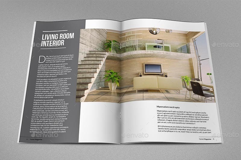10 Modern Digital Home Magazine Templates for Free PSD, EPS, AI