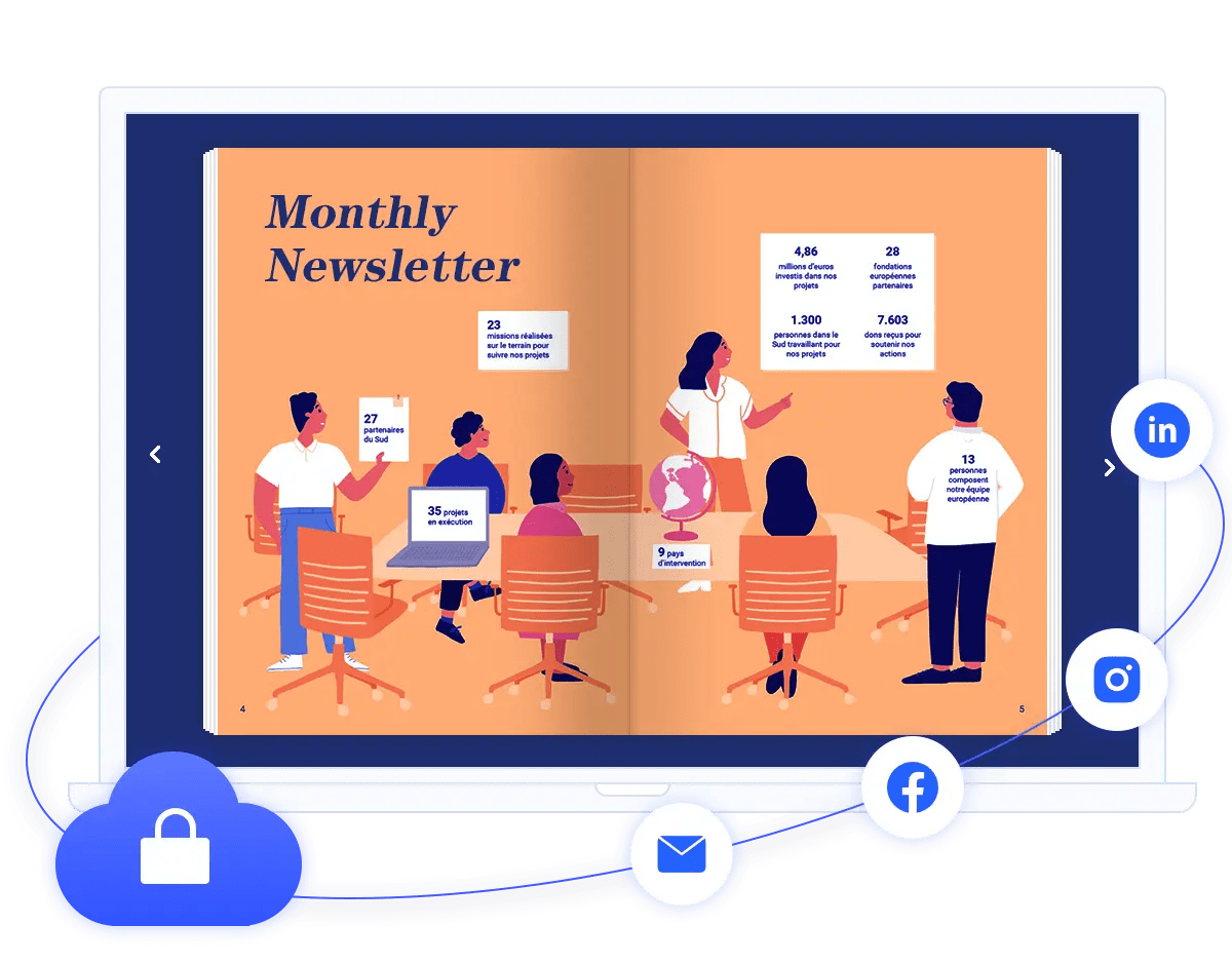 Free Online Newsletter Maker Create Interactive Digital Newsletter