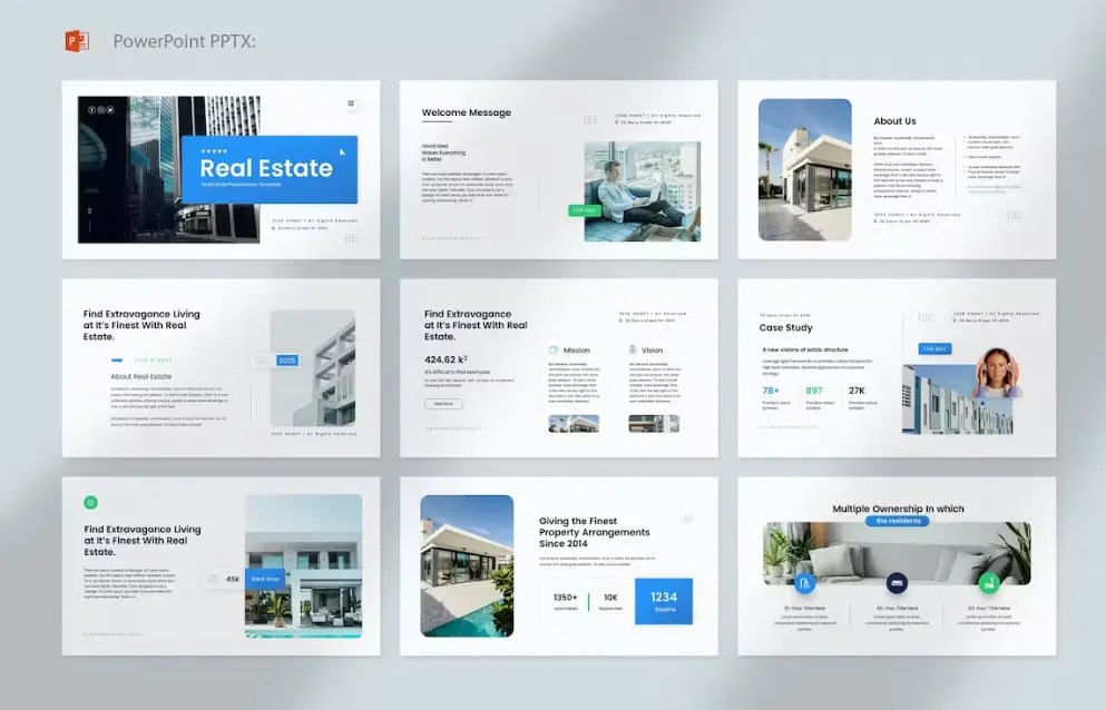 10 Professional Real Estate Presentation Templates PowerPoint, PPT
