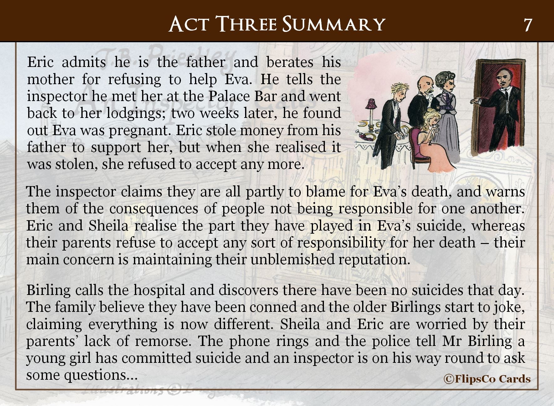 An Inspector Calls FlipsCo Cards