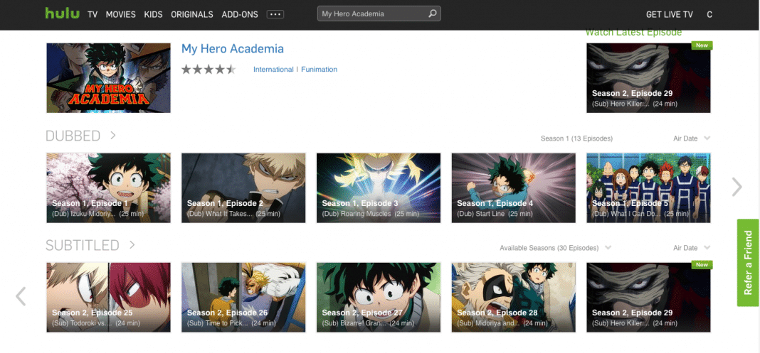 List Of All Anime On Hulu annialexandra