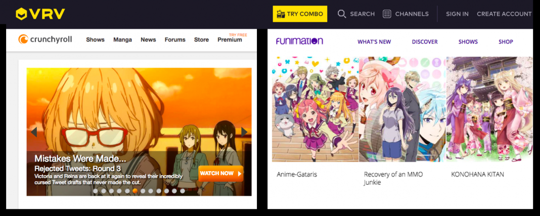 VRV Vs. Crunchyroll Vs. Funimation Which is the best?