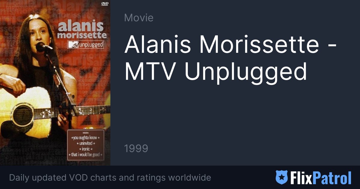 Alanis Morissette MTV Unplugged • FlixPatrol