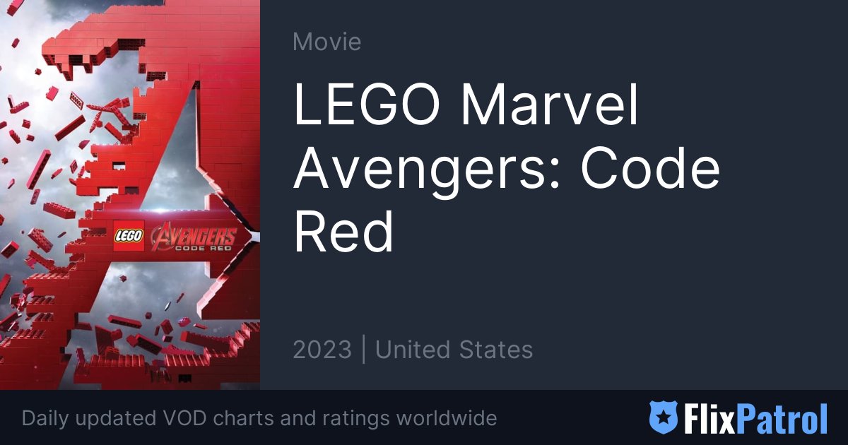 LEGO Marvel Avengers Code Red • FlixPatrol