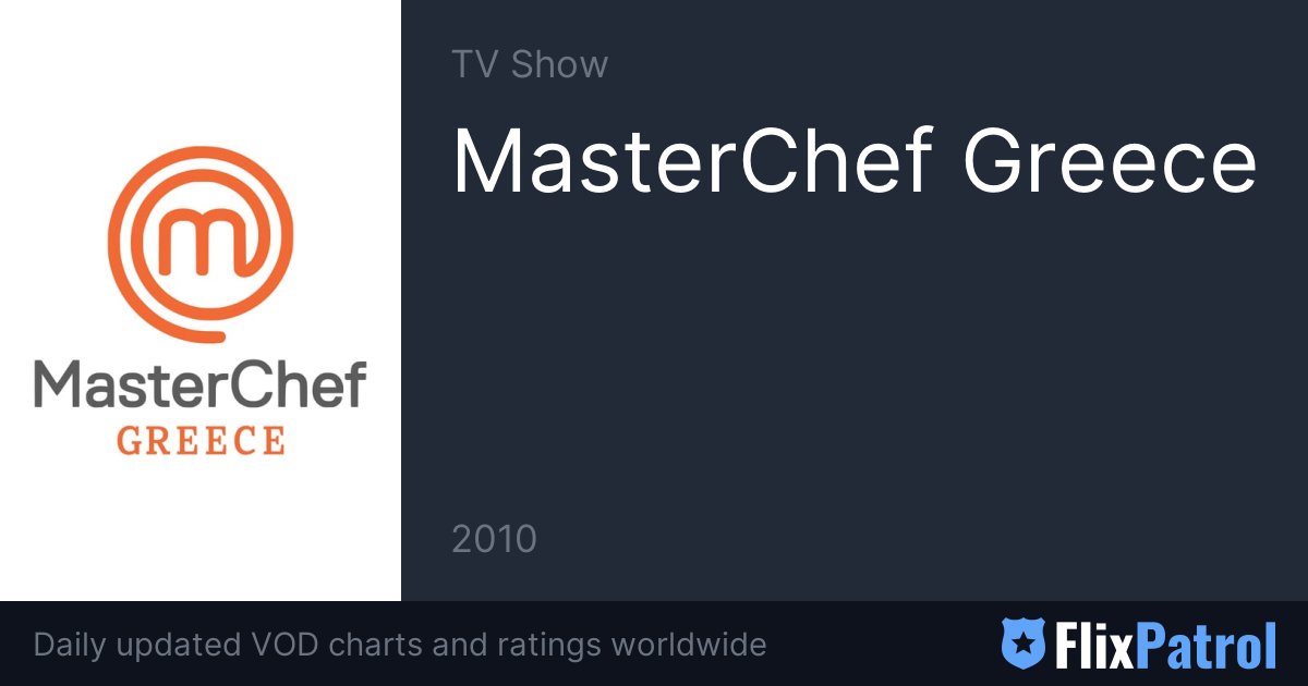 MasterChef Greece • FlixPatrol