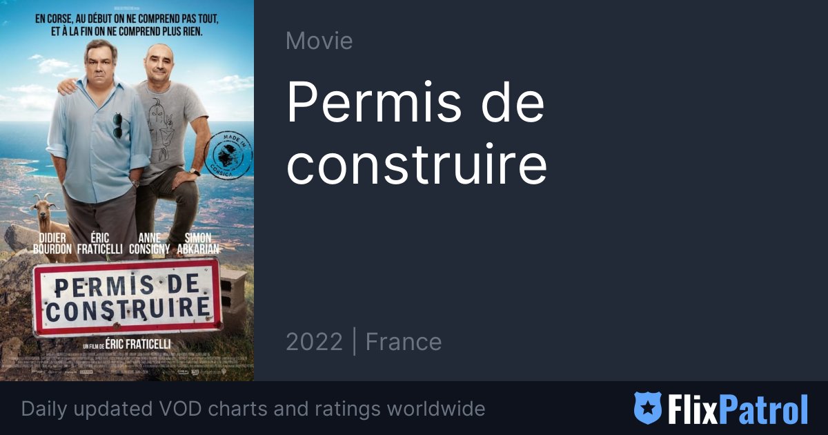 Permis de construire Streaming • FlixPatrol
