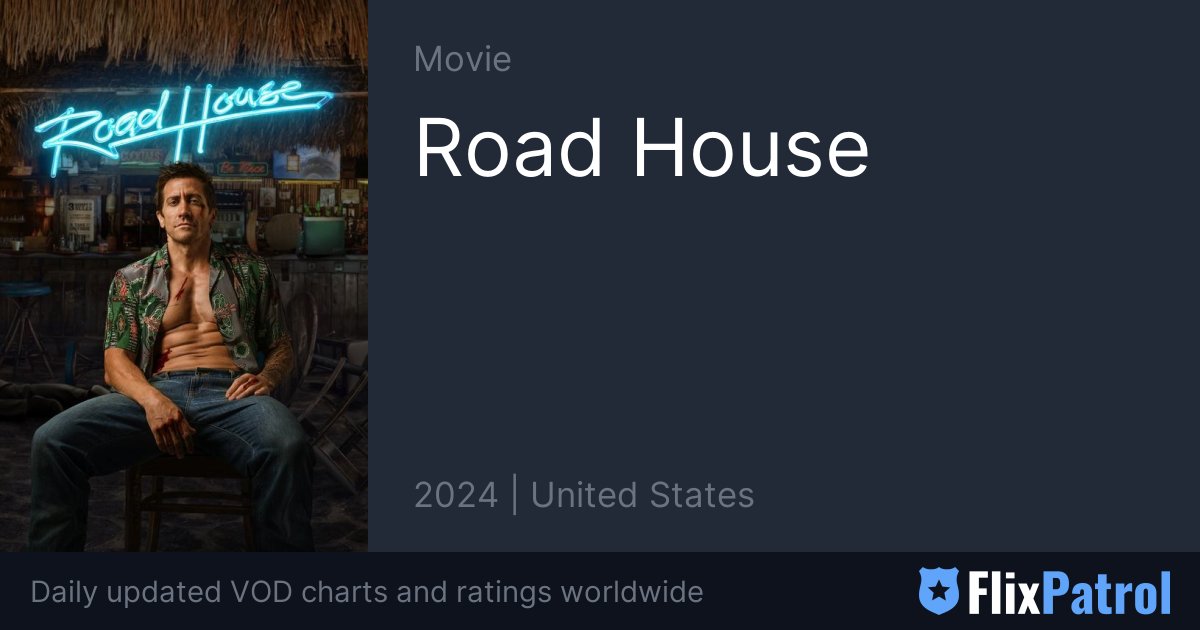 Road House Streaming • FlixPatrol