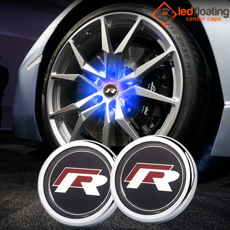 VW Floating Center Caps 65mm for Volkswagen R, RLine