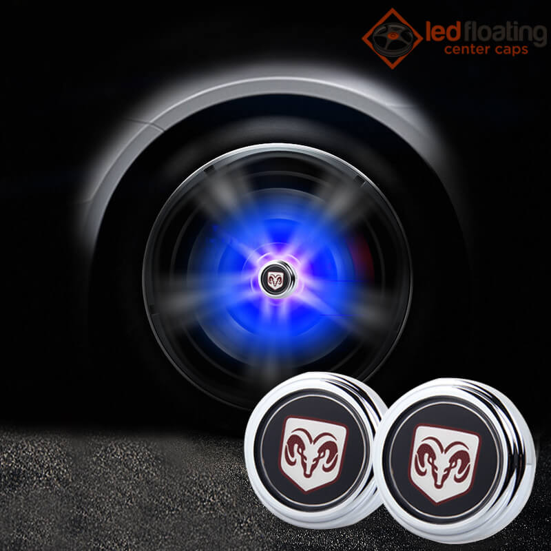 Dodge Floating Center Caps 63mm（Red Logo） Floating Center Caps Shop