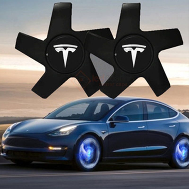 Tesla Model S Floating Center Caps Tesla Lighted Wheel Caps sites
