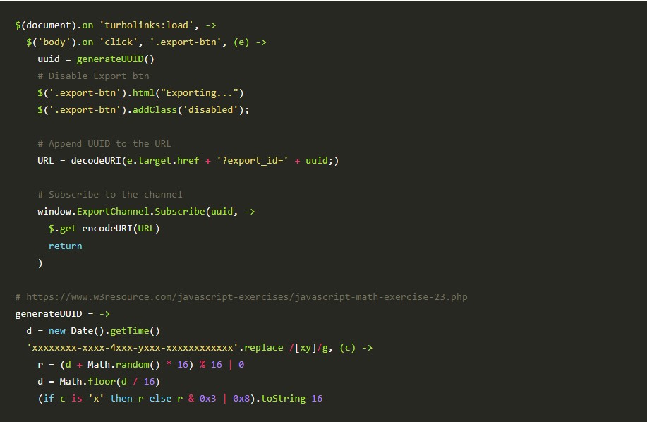 Export big csv with Rails Active Job and Action Cable Floating Cube