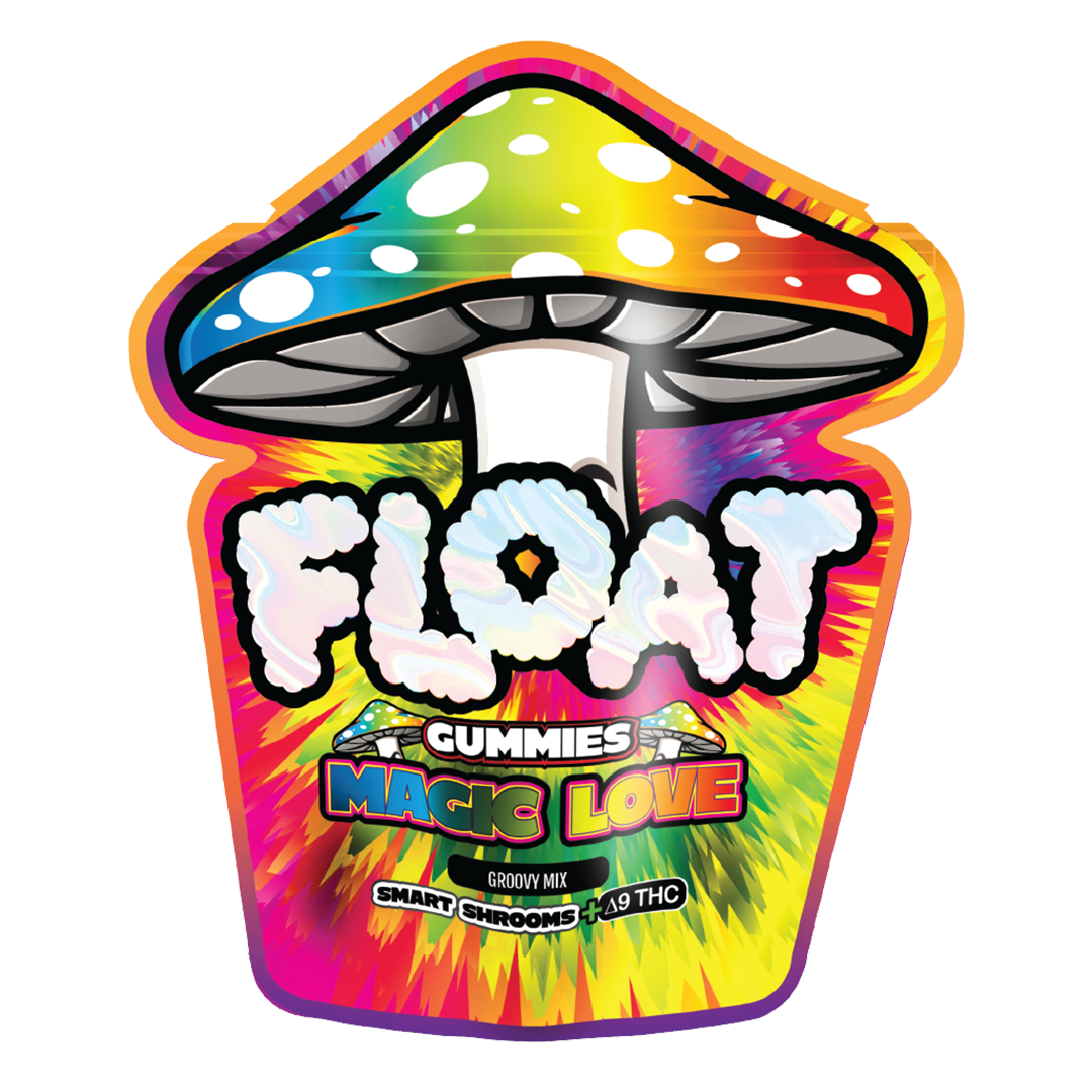 Magic Love Gummies Float Mushrooms