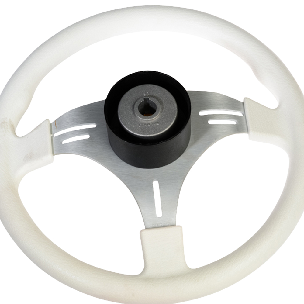 Steering Wheel White / Aluminium 350mm Float Your Boat