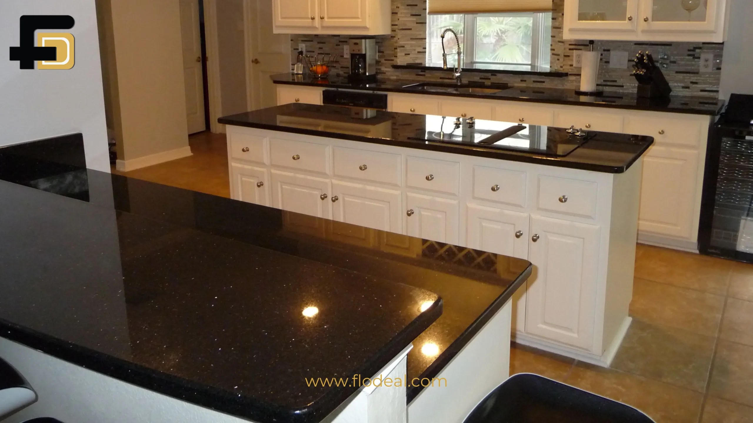Black Galaxy Granite Kitchen Countertops Picture Pros & Cons